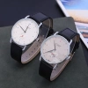 The two-hand semi-waterproof men's leather strap watch is simple and elegant Item Picture